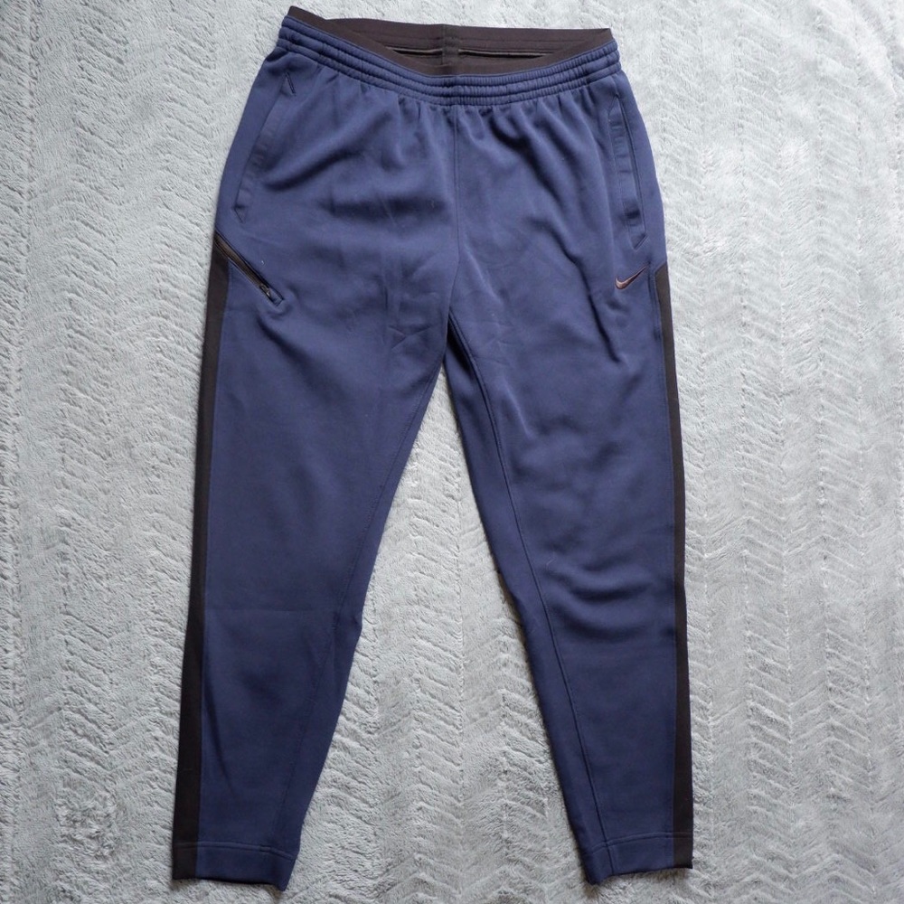 NWT Nike Navy and Black Basketball Sweatpants XL